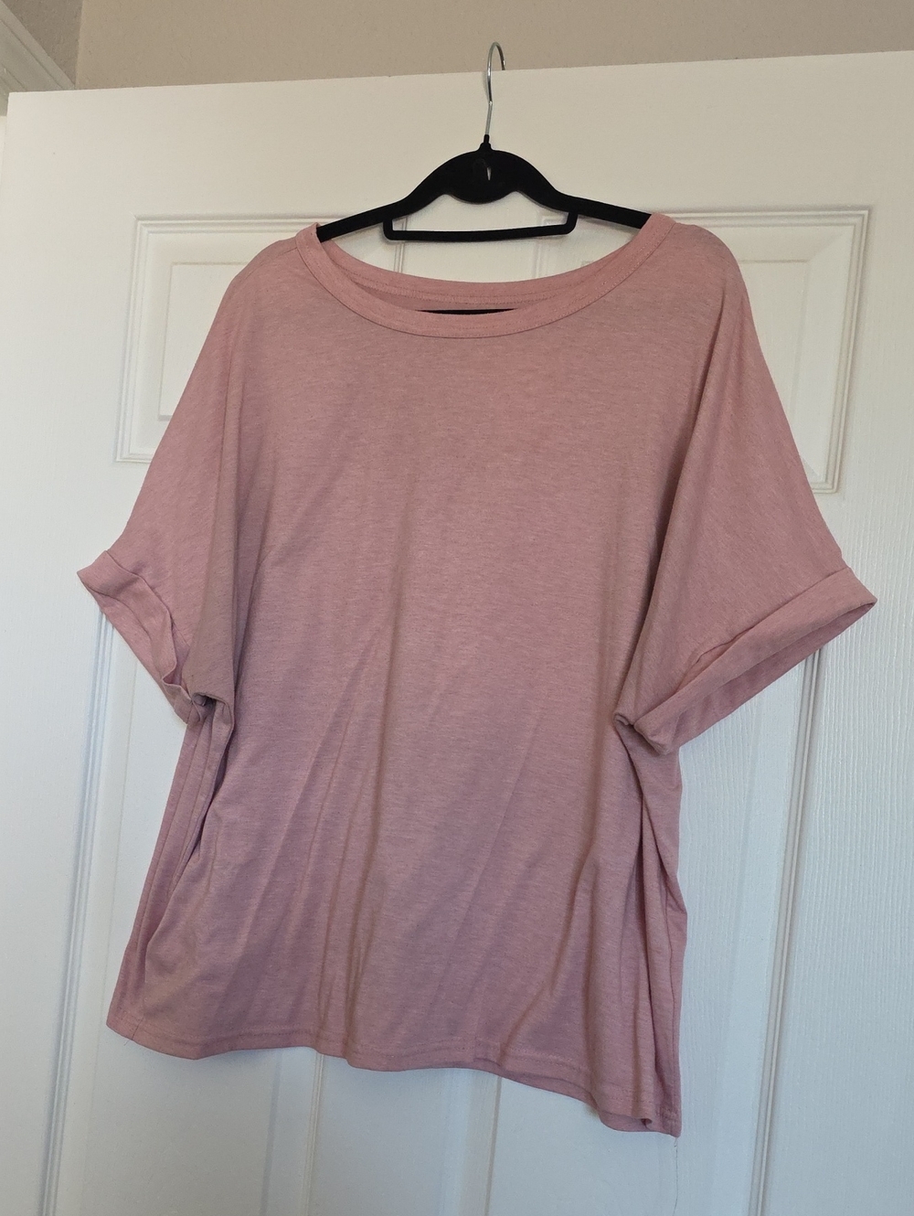 Relaxed Pink Women's Tee - Lightweight Short Sleeve